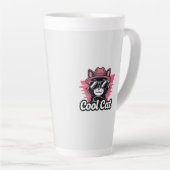 Cooler Katzenselbstbewusstsein Milchtasse (Rechte Ecke)