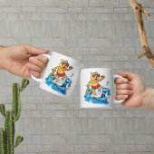Cooler Katzensurfer Kaffeetasse