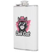 Cooler Katzenswagger Flachmann (Links)