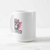 Cooler Katzenswagger Kaffeetasse (Vorderseite Links)