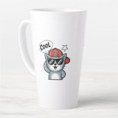 Cooler Katzenswagger Milchtasse (Linke Ecke)