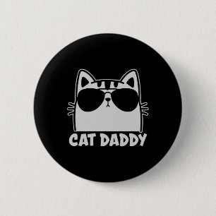 Cooler Katzentäter-Sonnenbrille Lustiges Katzenlie Button