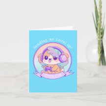 Cooler Kawaii Gamer Girl Hund Geburtstagswünsche i