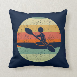 Cooler Kayak-Sonnenuntergang Kissen
