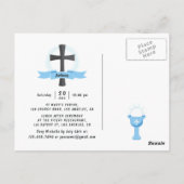 Cooler Khaki Black Boy Erste Heilige Kommune Einla Postkarte (Rückseite)