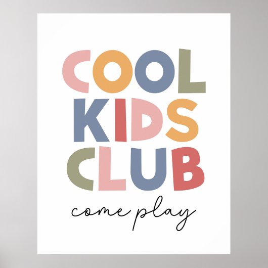 Cooler Kinderclub Poster (Vorne)