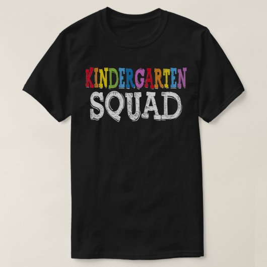 Cooler Kindergarten Squad Spaß Kinder Student Zurü T-Shirt (Design vorne)