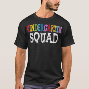 Cooler Kindergarten Squad Spaß Kinder Student Zurü T-Shirt
