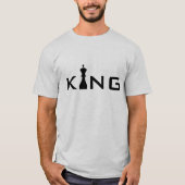 Cooler King Typografy Chess Player T-Shirt (Vorderseite)