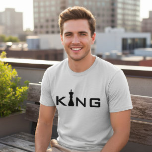 Cooler King Typografy Chess Player T-Shirt