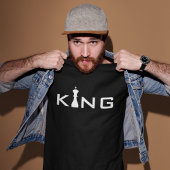 Cooler King Typografy Chess Player T-Shirt