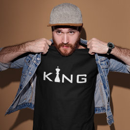 Cooler King Typografy Chess Player T-Shirt