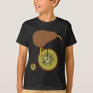 Cooler Kiwi Bird auf Kiwi Fruchtdesign T-Shirt