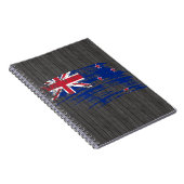 Cooler Kiwiflaggenentwurf Notizblock (Rechte Seite)