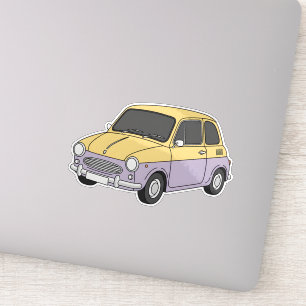 Cooler Klassiker Kleinwagen Aufkleber