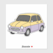 Cooler Klassiker Kleinwagen Aufkleber (Blatt)