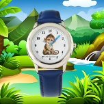 cooler kleiner Affe Text hinzufügen Armbanduhr<br><div class="desc">cooler kleiner Affe hinzufügen</div>
