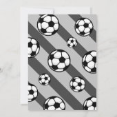 Cooler Kleiner Striker Fußball 2. Geburtstag Einladung (Rückseite)