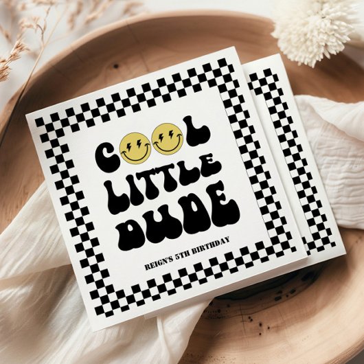 Cooler kleiner Typ | Jungen Krass Kinder 5. Geburt Serviette