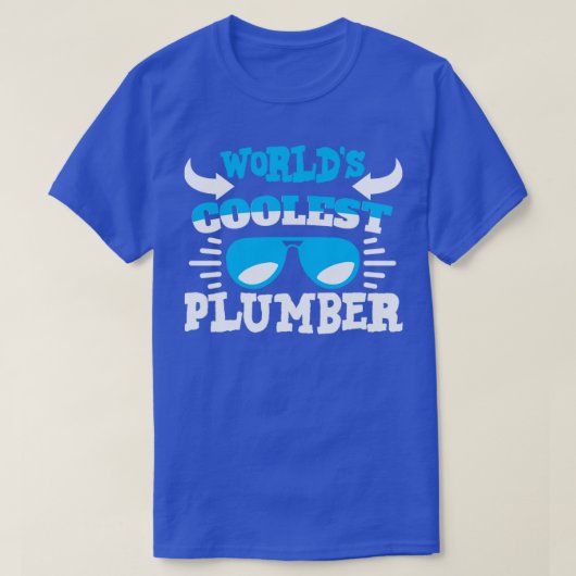 Cooler Klempner der Welt T-Shirt (Design vorne)