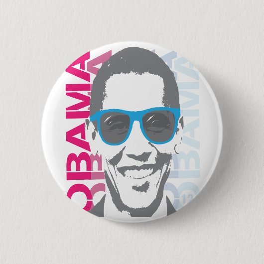 Cooler Knopf Obama 2012 Button (Vorderseite)