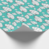 Cooler Koch hasst Muster Liebe Backen und Kochen Geschenkpapier (Ecke)