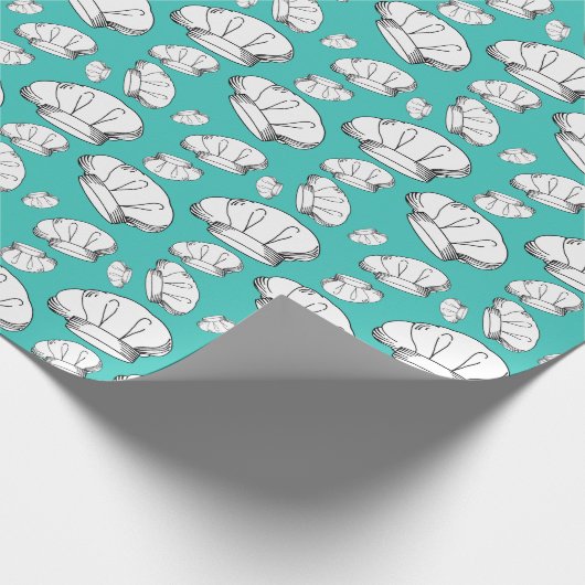 Cooler Koch hasst Muster Liebe Backen und Kochen Geschenkpapier (Ecke)