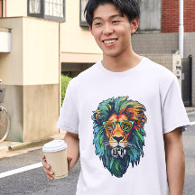 Cooler König – Farbiger Löwe mit Sonnenbrille Desi