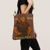 Cooler König Löwe - eifrig fabelhaft Tasche (Von Nahem)