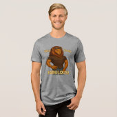 Cooler König Löwe - eifrig fabelhaft Tri-Blend Shirt (Vorderseite voll)