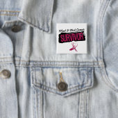 Cooler Kopf-und Nackenkrebs-Überlebender Button (Beispiel)