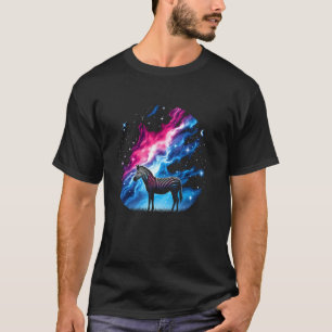 Cooler kosmischer Wolf Galaxy Graphic Space Art T-Shirt