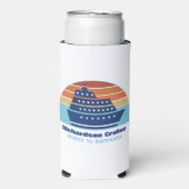 Cooler Kreuzfahrtschiff Familie Trip Sunset Custom Selters Dosenkühler (Seltzer Vorderseite)