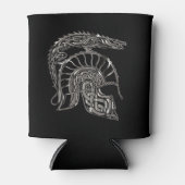 Cooler Krieger Metallic-Drachen-Helm Dosenkühler (Vorderseite)