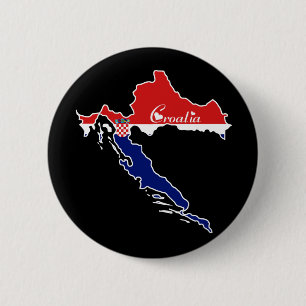 Cooler Kroatien-Knopf Button