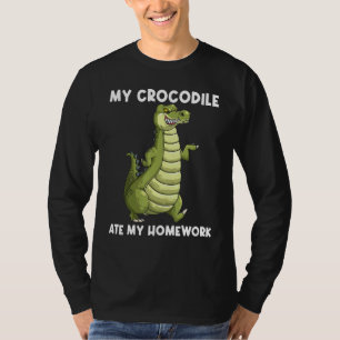 Cooler Krokodil Für Kinder Jungen Alligator Reptil T-Shirt