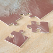 Cooler Küken mit rosa Brillenfeder Puzzle (Seite)
