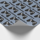 Cooler Kundengamer Geschenkpapier (Ecke)