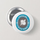 Cooler Künstler-Verein Button (Vorne & Hinten)