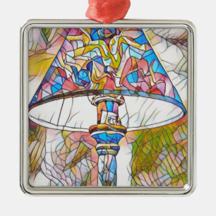 Cooler künstlerischer beflecktes ornament aus metall