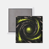 Cooler Künstlerischer Swirl Magnet (Vorderseite/Rückseite)