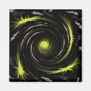 Cooler Künstlerischer Swirl Magnet