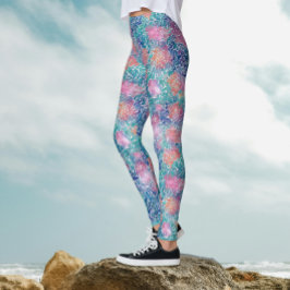 Cooler Künstlerischer türkisfarbener Ozean Leggings