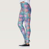 Cooler Künstlerischer türkisfarbener Ozean Leggings (Links)