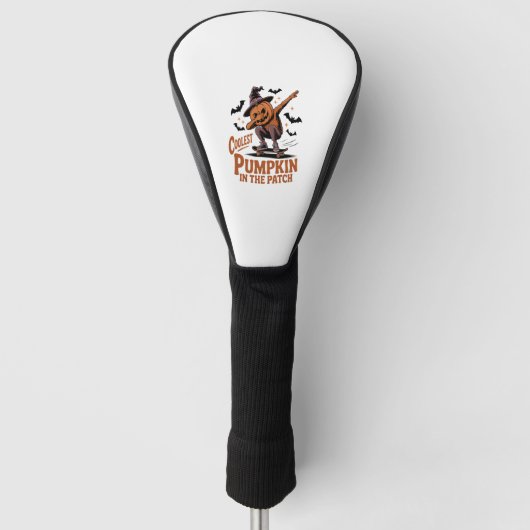 Cooler Kürbis Golf Headcover (Vorderseite)