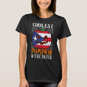 Cooler Kürbis in den Patch Boricua Flag Jack Ou2 T-Shirt
