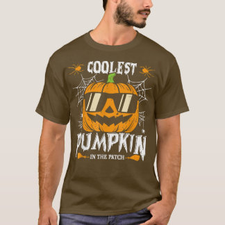Cooler Kürbis in den Patch Vintager Kürbis Hallo T-Shirt