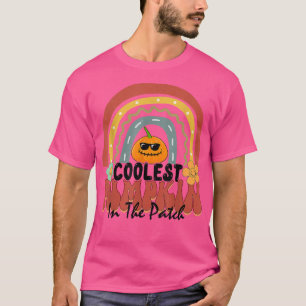 Cooler Kürbis in die Flasche Haloween Retro Groovy T-Shirt