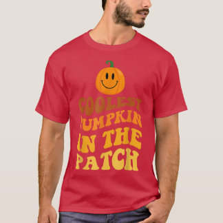 Cooler Kürbis in die Patchkinderjunge Hallowee T-Shirt