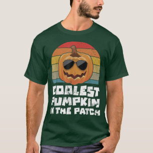 Cooler Kürbis in die Patchkinderjunge Hallowee T-Shirt